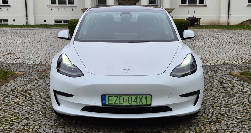 Tesla Model 3 cena 164820 przebieg: 74360, rok produkcji 2022 z Świerzawa małe 37